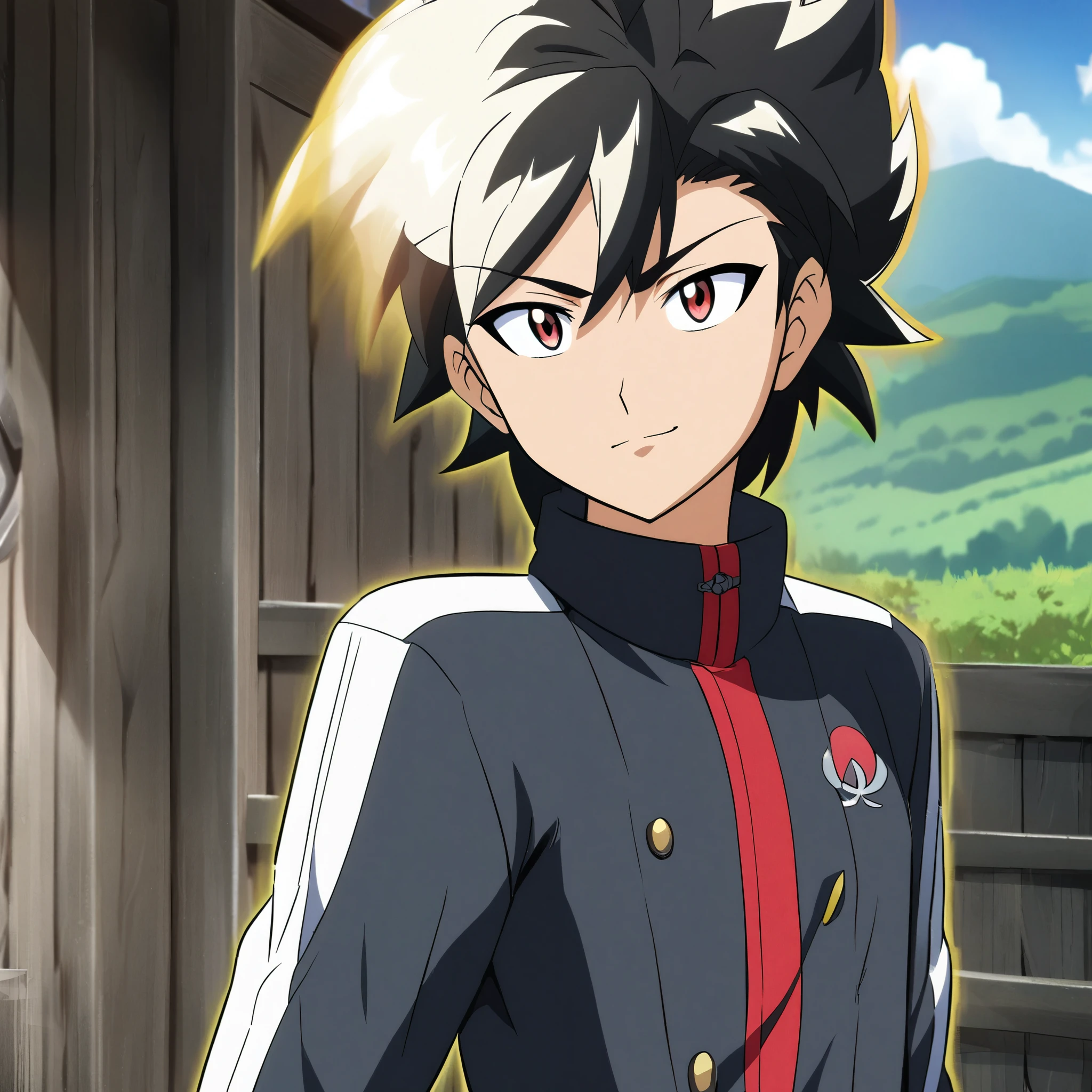 A boy anime style, magna style