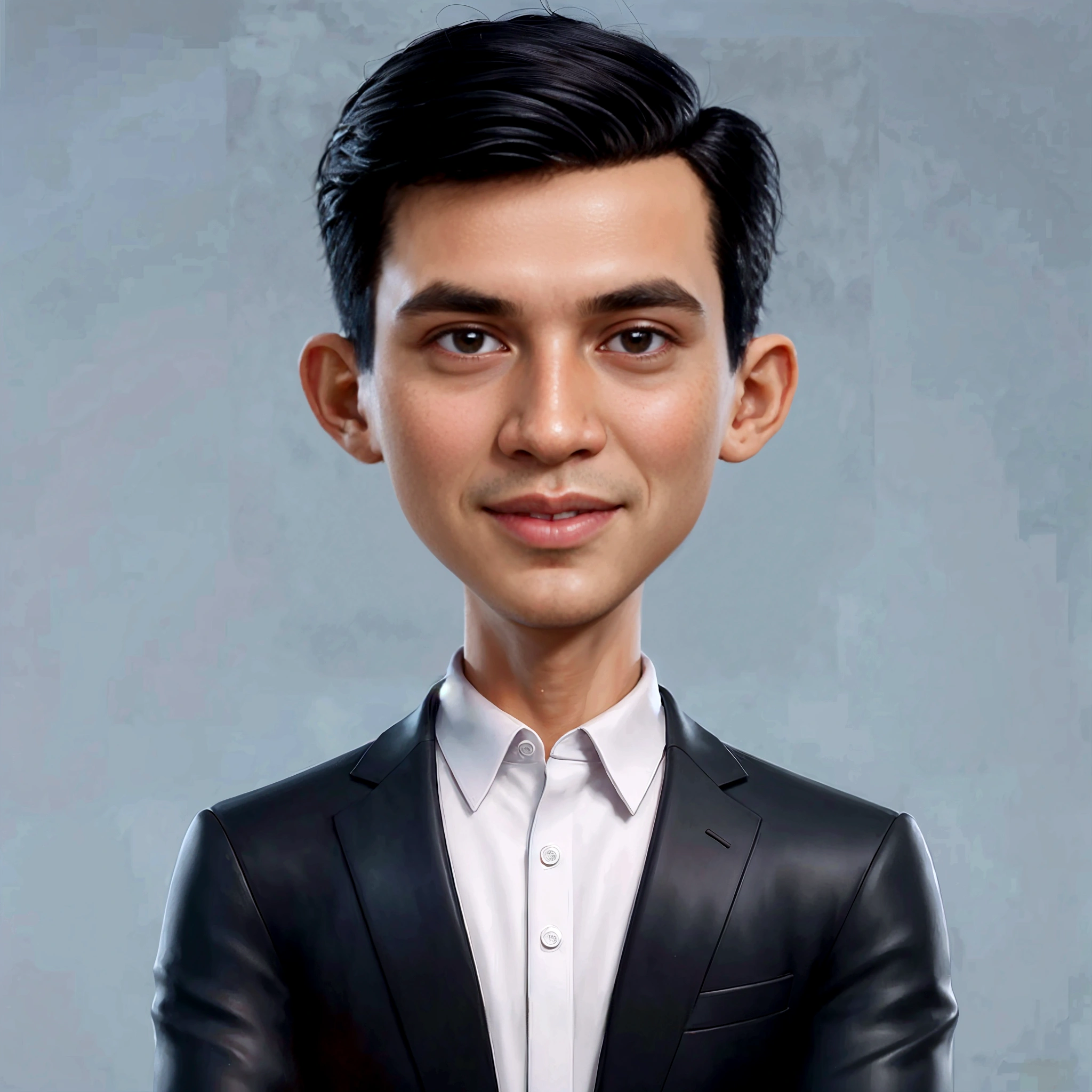 arafed man in a suit and white shirt posing for a picture, inspired by Rudy Siswanto, for hire 3d artist, 3d portrait, realistic cartoon, highly detailed vfx portrait of, realistic portrait photo, handsome stunning realistic, 3d character realistic, realistic studio portrait, cartoon portrait, stylized portrait formal pose, 3 d artist, caricature style