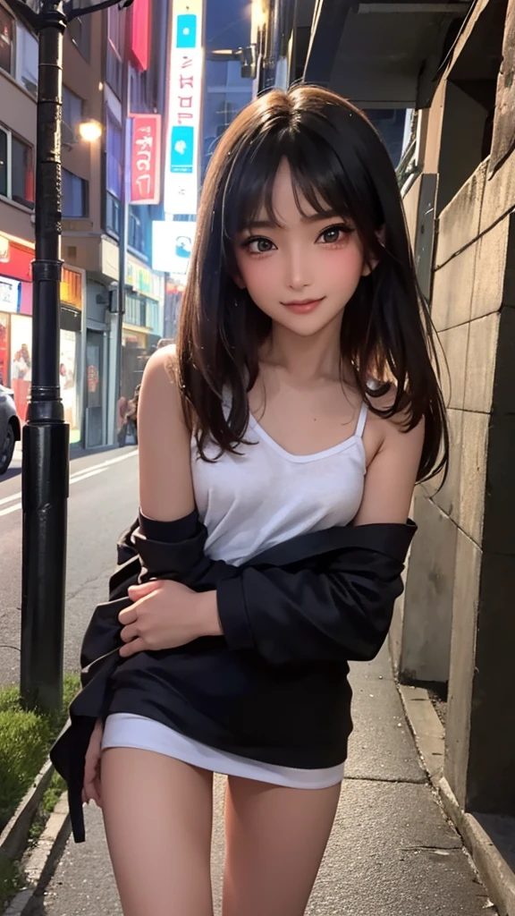 (masterpiece, best quality, high quality, highres, ultra-detailed)multiple girls,12yers old,,desperate mood,(In the back street of a brothel at night, where the atmosphere is dim and gloomy, girls in sexy camisoles line the streets, bewitching men with their bewitching smiles),district,prostitution,outdoors,face focus,(man walking hand in hand with a young girl on street,age difference,)(arm hug,:1.5),