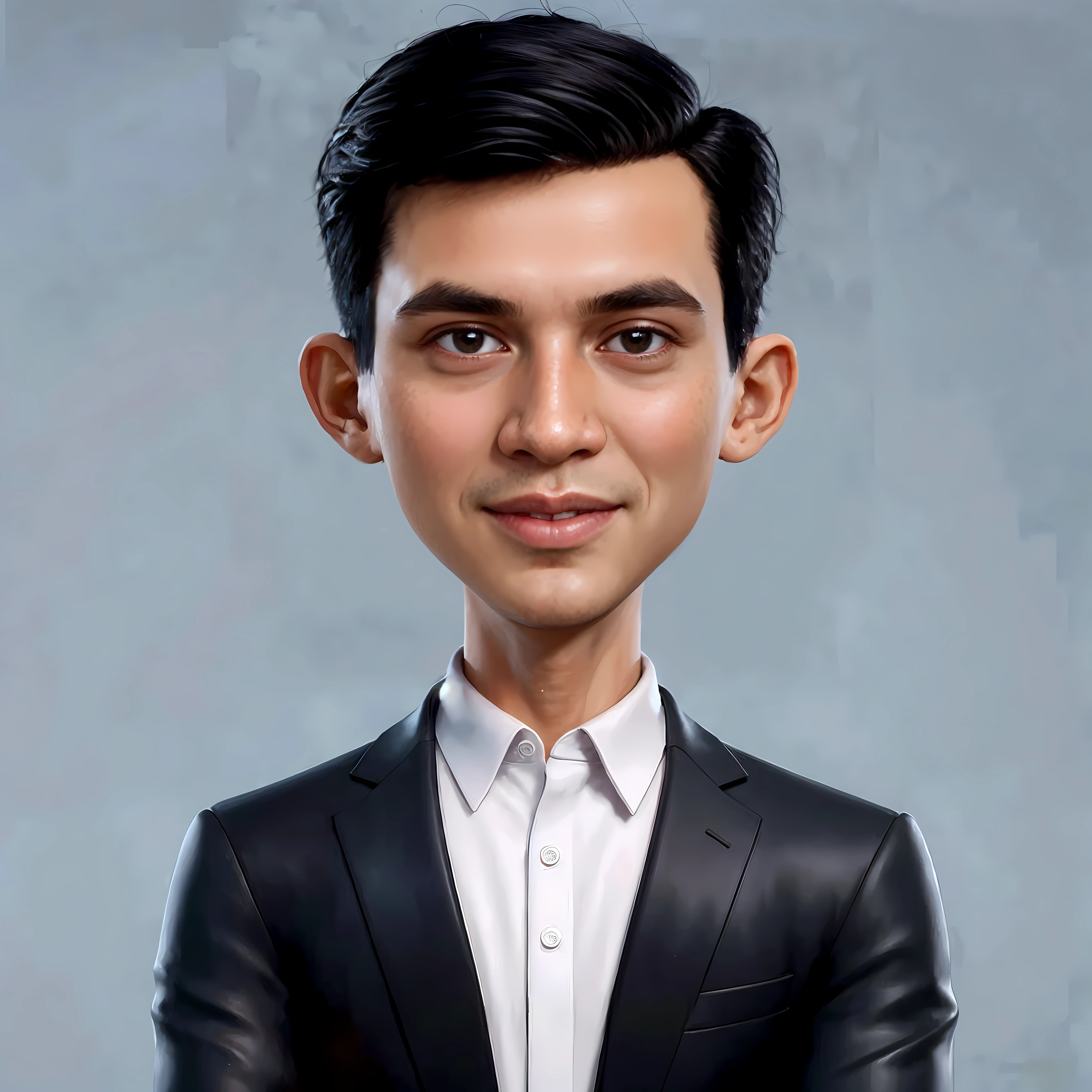 arafed man in a suit and white shirt posing for a picture, inspired by Rudy Siswanto, for hire 3d artist, 3d portrait, realistic cartoon, highly detailed vfx portrait of, realistic portrait photo, handsome stunning realistic, 3d character realistic, realistic studio portrait, cartoon portrait, stylized portrait formal pose, 3 d artist, caricature style