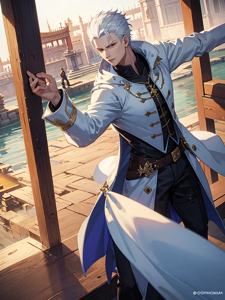 Vergil from Devil may cry in the golden temple