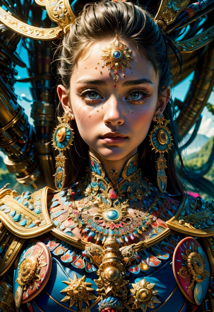 (masterpiece, top quality, best quality, official art, beautiful and aesthetic:1.2), (1girl), extreme detailed, (fractal art:1.3), colorful, highest detailed