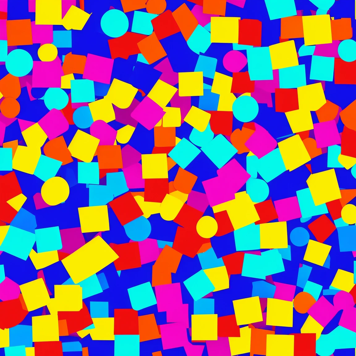 anime abstract cube patterns, bright colors, poster (posterCubes style:1)