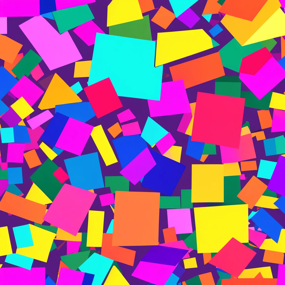 anime abstract cube patterns, vibrant colors, poster (posterCubes style:1), repeating pattern 