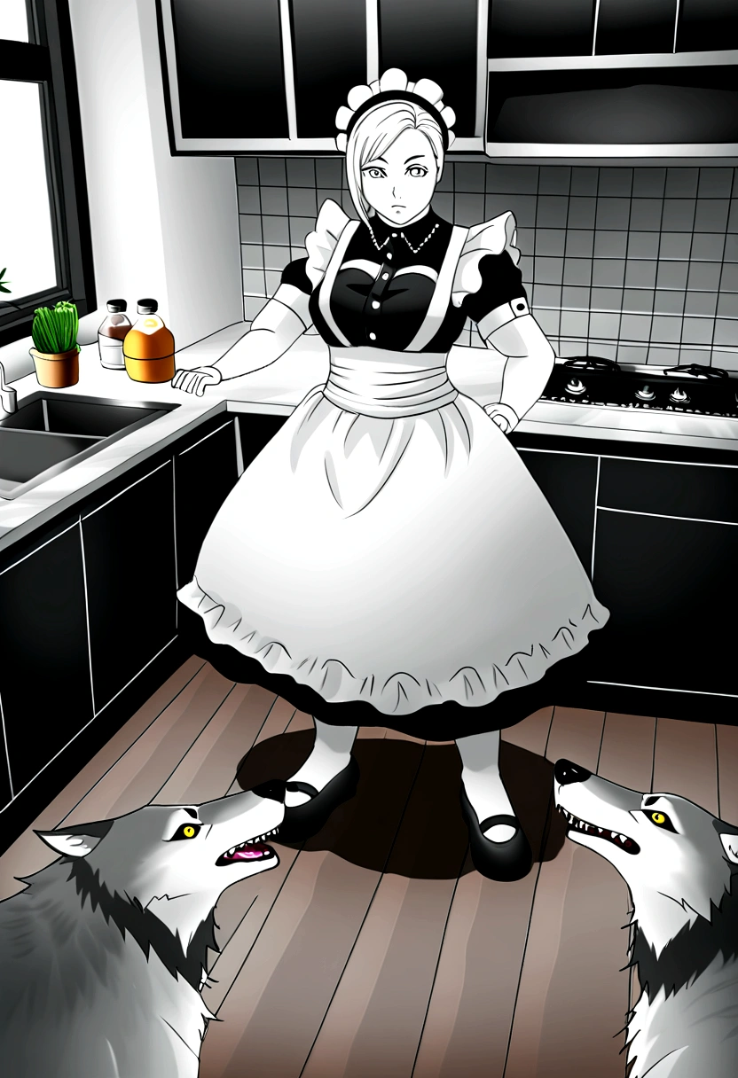 por zackary911,zackary911, wolves, anthropo, giant maid in the kitchen, for him