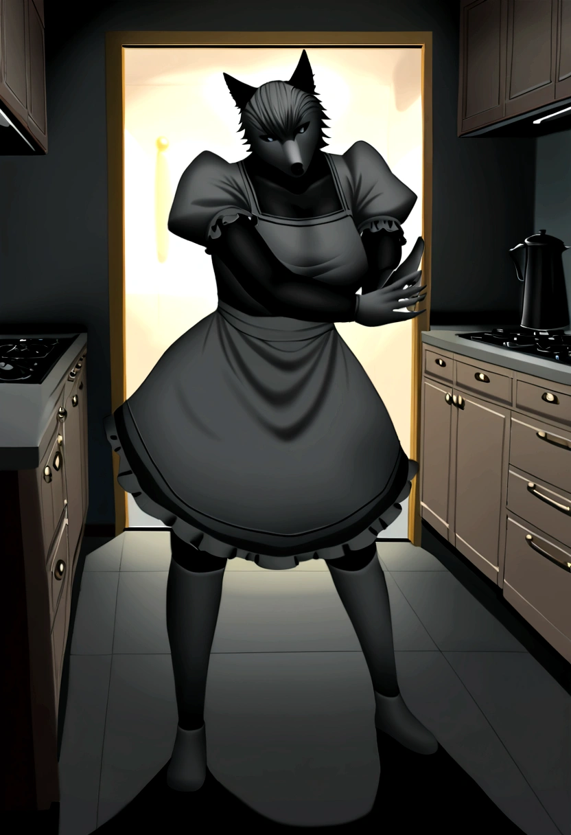 por zackary911,zackary911, wolves, anthropo, giant maid in the kitchen, for him