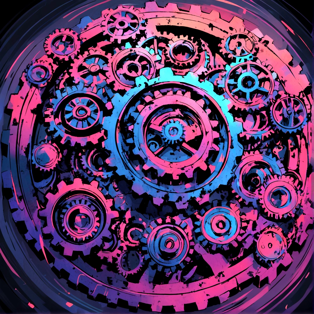 create a logo for a digital marketing company, which contains gears