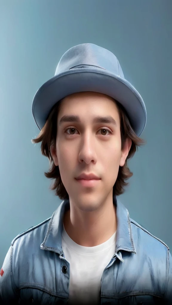 there is a man wearing a hat and a jacket, realistic studio portrait, portrait of ultra realistic, realistic portrait photo, portrait of jughead jones, realistically rendered face, hyperrealistic , photo realistic portrait, photo-realistic face, photorealistic portrait, digital art. photo realistic, photorealistic face, highly detailed vfx portrait of, highly detailed vfx portrait