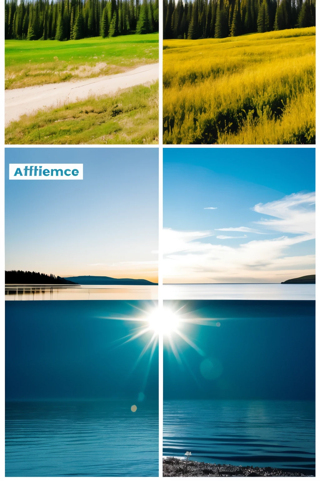 Image that shows the positive consequences of the help of artificial intelligence in environmental protection. Use light colors, warm and clear.