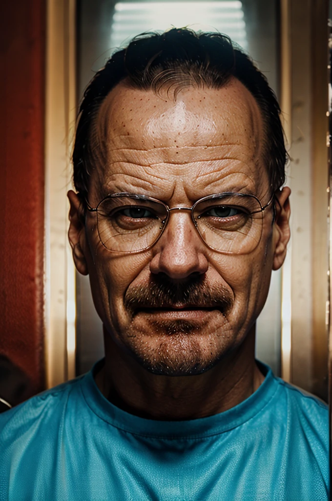 Walter white bring pizza smiling 