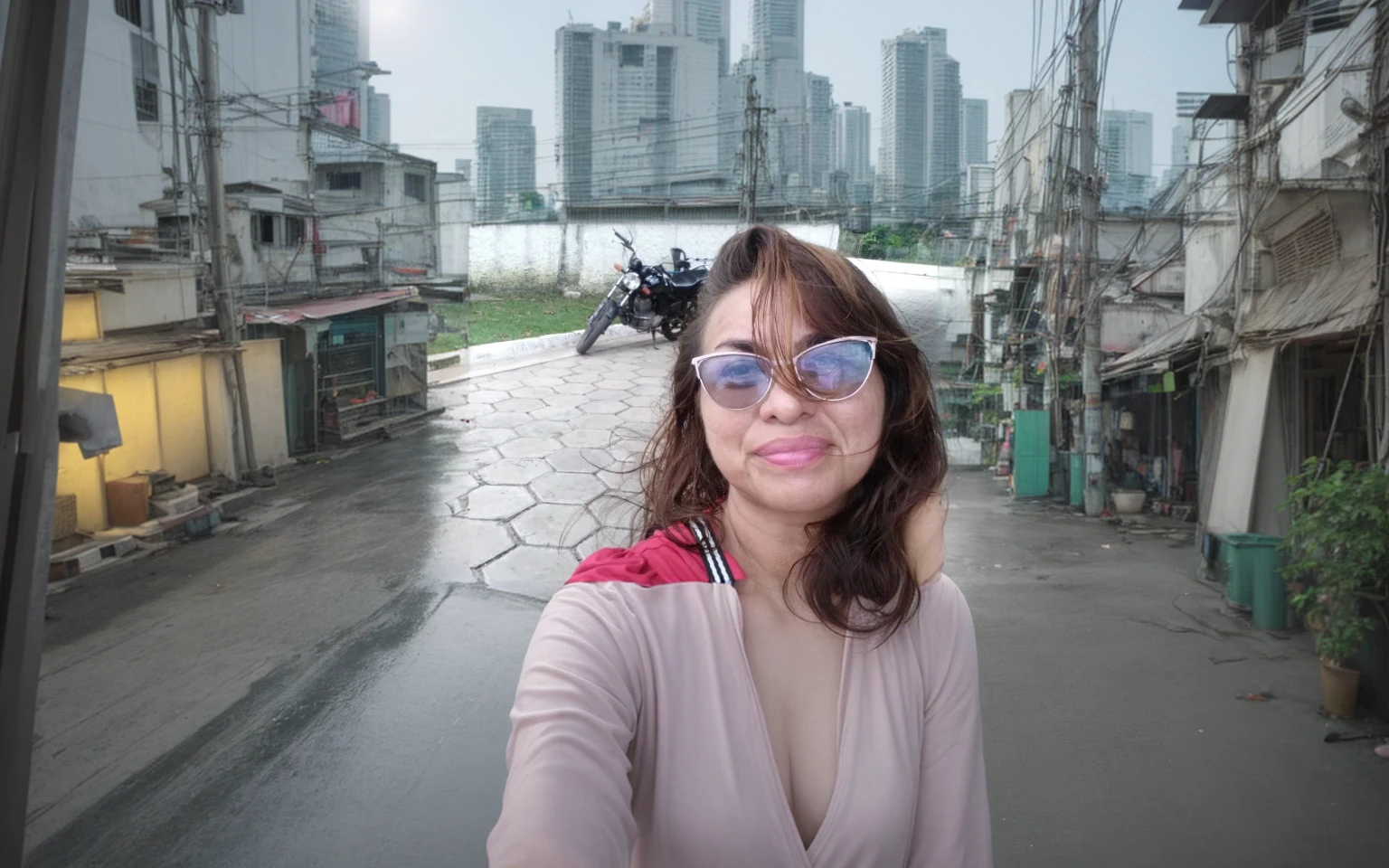 The daylight of Bangkok's perfect weirdos in Peter Mohrbacher style. realistic film grain, 8K detailed, high qualiy,