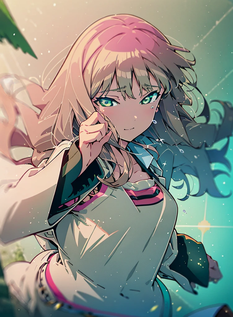 minami yume ,sss Dynazenon ,Long Hair, Brown Hair, (Green Eyes:1.5) ,smile,Wedding dress,Wedding Skirts,holding a large bouquet of flowers in both hands,Tears stream down her face,Tears of joy,I cry a lot,Stand Glass,
break outdoors, Association,Chapel,
break looking at viewer, whole body,(Cowboy Shot:1. 5) ,
break (masterpiece:1.2), Highest quality, High resolution, unity 8k wallpaper, (shape:0.8), (Beautiful and beautiful eyes:1.6), Highly detailed face, Perfect lighting, Highly detailed CG, (Perfect hands, Perfect Anatomy),