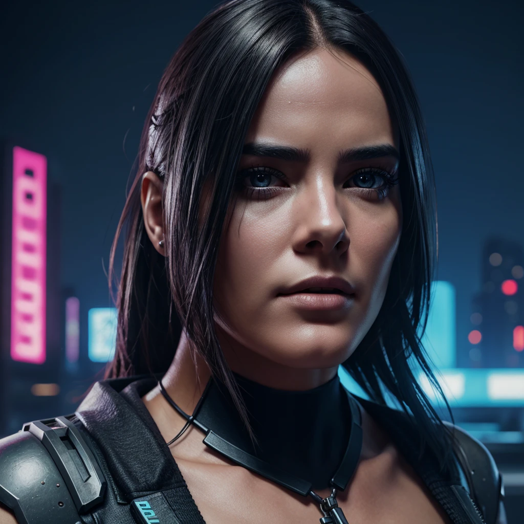 Change background cyberpunk handsome girl, realistic face, 8k,ultra realistic