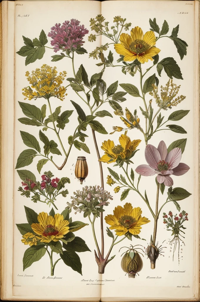 ((nobody)) Vintage Victorian style, Precise old encyclopedia (best quality:1.2), (detailed:1.2), (masterpiece:1.2), vintage botanical illustrations of a bee and honey