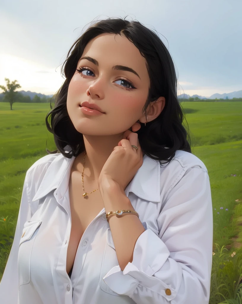 ((Best Quality, 8K, Masterpiece: 1.3)), Pretty, young woman, smooth skin, big breast