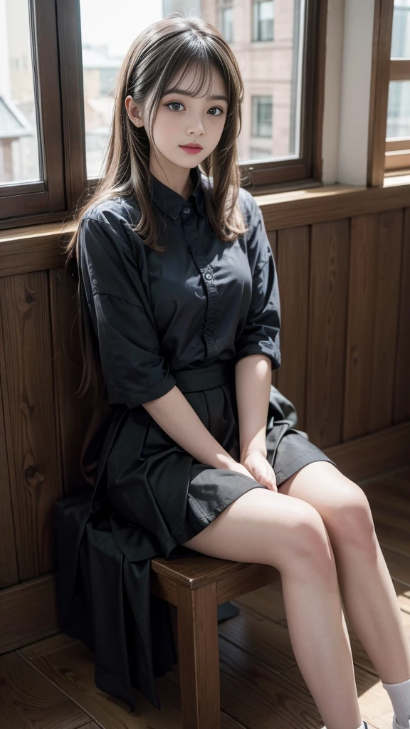 Short skirt, Sitting with legs apart