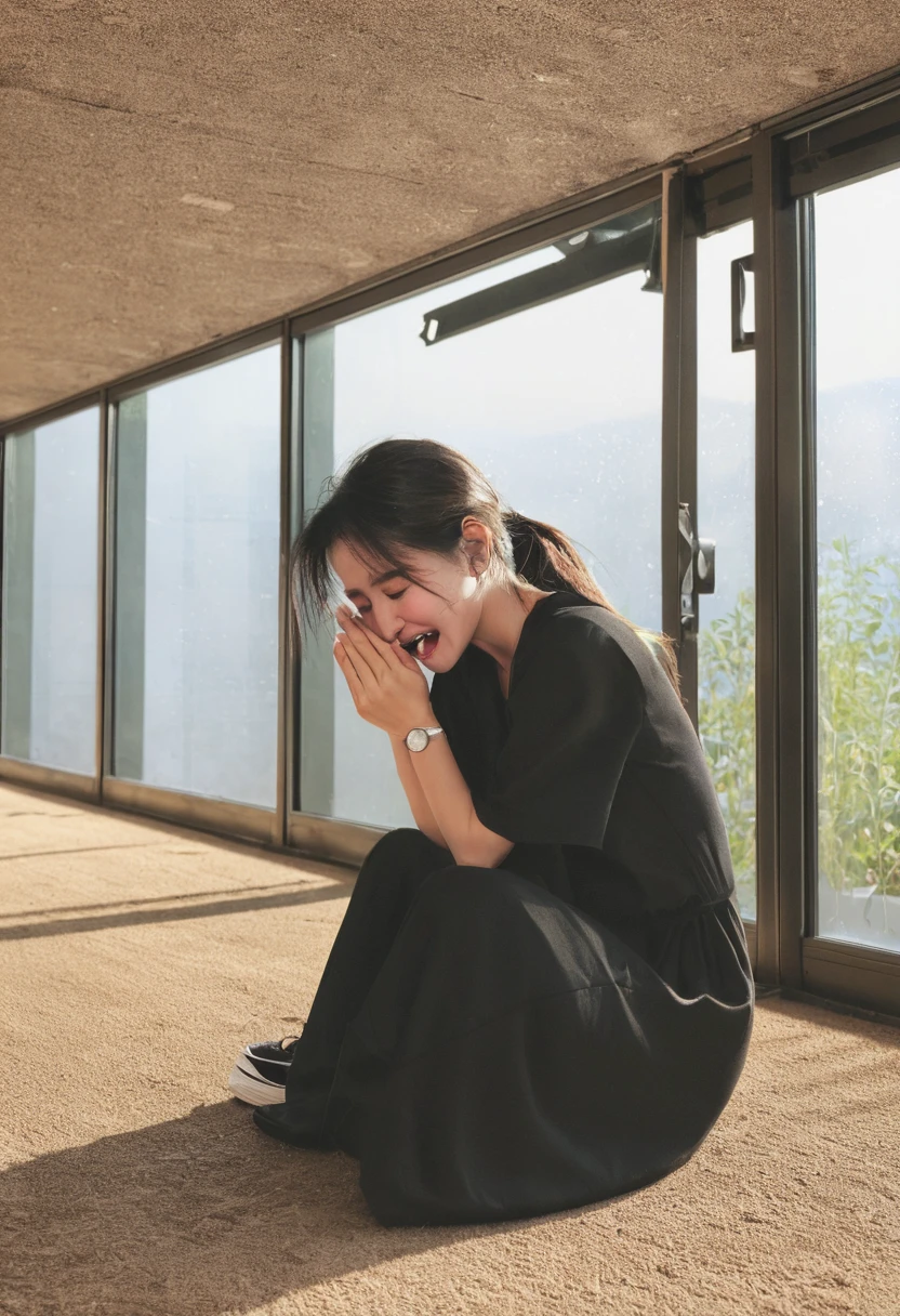crying can't urinate in her basin