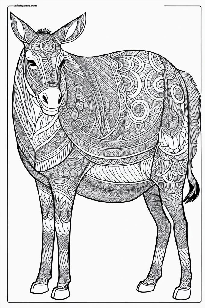 coloring pages of animal has patterns in it