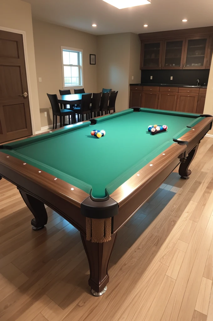 a pool table