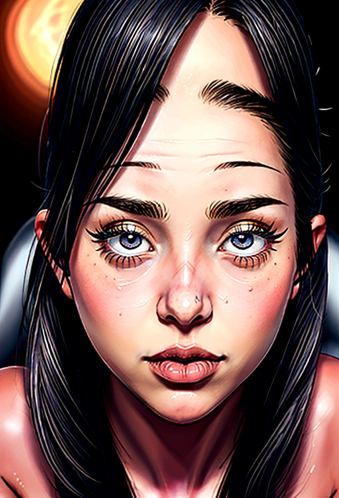 Vilma Dinkely, beautiful detailed eyes, beautiful detailed lips, extremely detailed eyes and face, long eyelashes, anime girl, resolving mysteries, surrounded by monsters ripping her clothes, hentai, high quality, 8k, photorealistic, masterpiece, professional, vivid colors, dramatic lighting, dark fantasy, horror elements