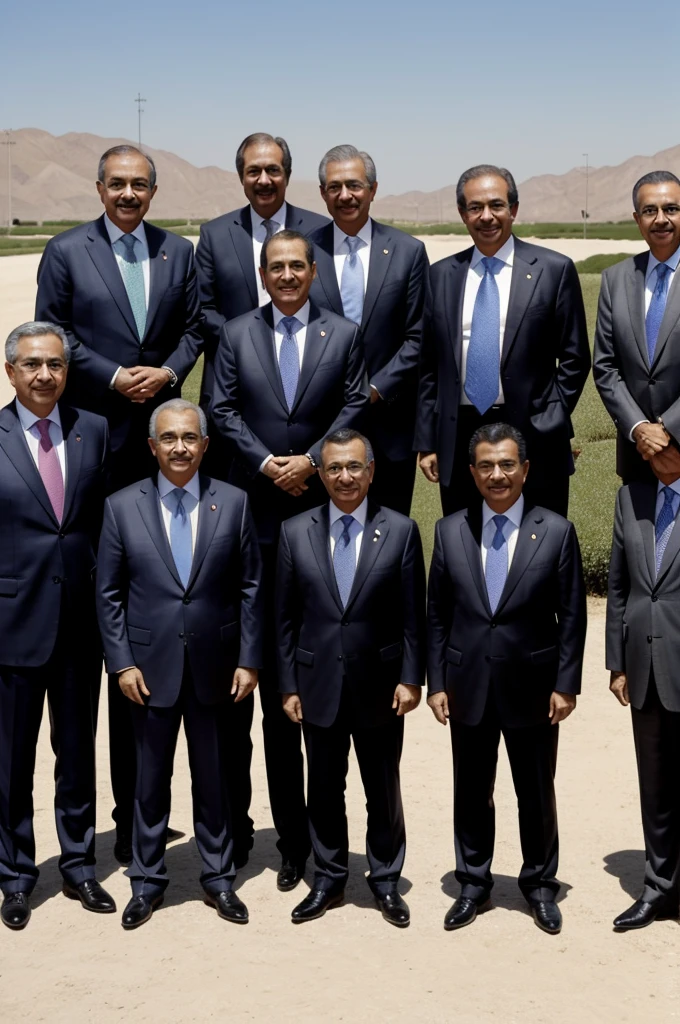a group image in which Carlos Salinas de Gortari appears, Ernesto Zedillo, Vicente Fox, Felipe Calderón and Enrique Peña Nieto.