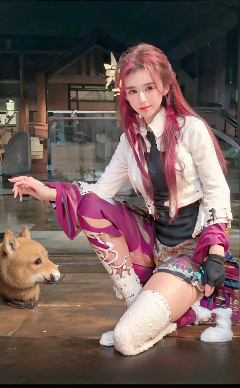 (best quality,4k,8k,highres,masterpiece:1.2),ultra-detailed,(realistic,photorealistic,photo-realistic:1.37),beautiful detailed eyes,beautiful detailed lips,extremely detailed face,detailed skin,woman looking away,outdoor scene,sunny day,snowy landscape,moonlit night