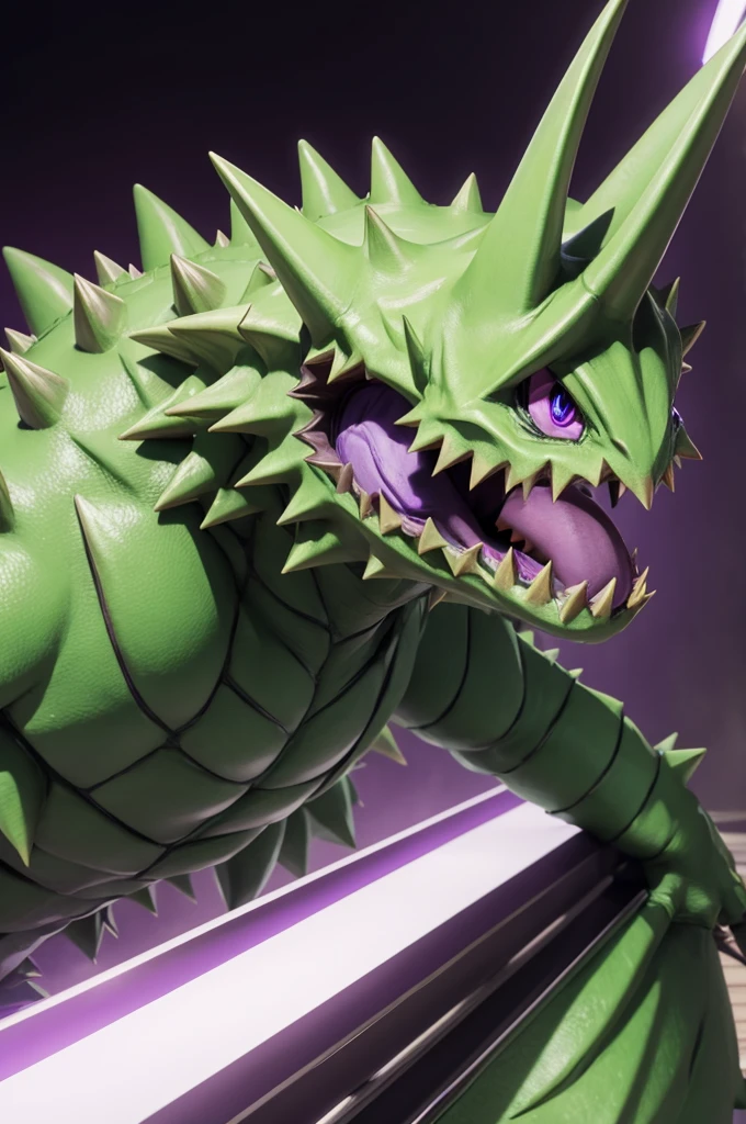 Tyranitar, purples eyes