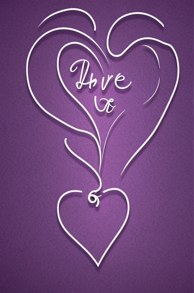 Wallpaper of violet hearts and the middle says I love you so much my girl 
