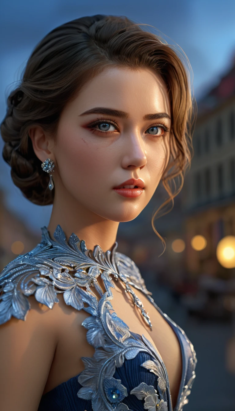 (full body shot:1.5), Wide angle, secret agent in evening dress, woman is beautiful and dangerous, evening dress is beautiful and comfortably to run and fight, realistic digital art, James Bond 007 style, (best quality,4k,8k,highres,masterpiece:1.2),ultra-detailed,(realistic,photorealistic,photo-realistic:1.37),beautiful detailed eyes,beautiful detailed lips,extremely detailed eyes and face,longeyelashes,1woman,studio lighting,professional, cinematic, 