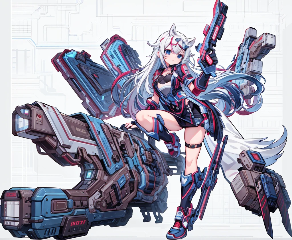 Generate the same character as the image, 4K, Full HD, no blur, keep the character's current colors,neon lights around, anime style character, the character with a smile with a fang out,