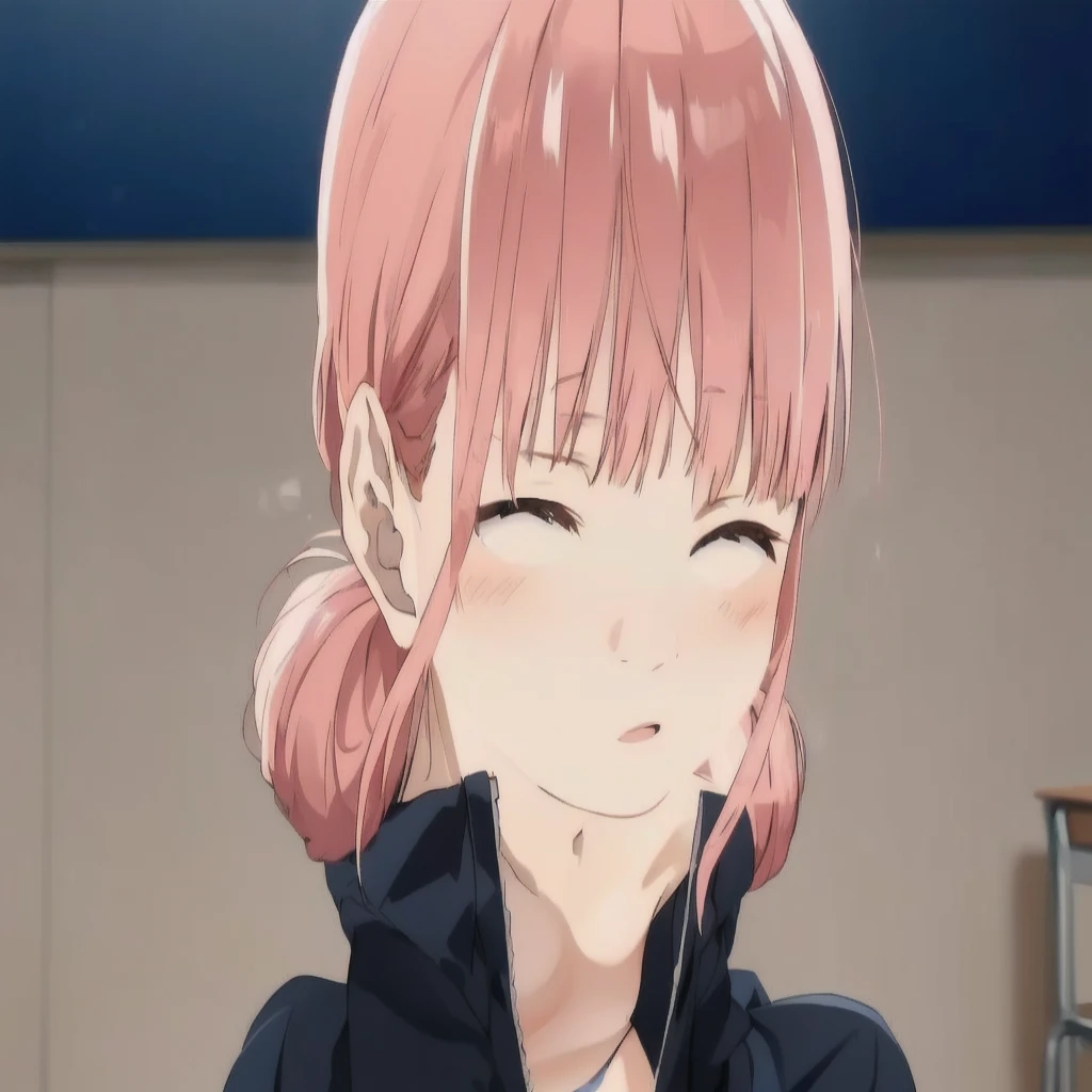 high school girl、Japanese 、classroom、Pull up your skirt、Showing panties、黒いShowing panties、Blushing、