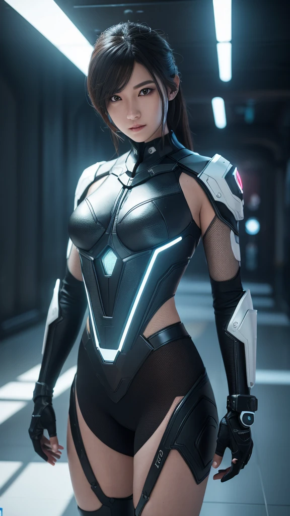 ((Highest quality)), ((masterpiece)),3d, Beautiful cyberpunk woman image,High resolution (High Dynamic Range),Ray Tracing,NVIDIA,Super Resolution,Unreal 5,Scattered beneath the surface,PBR Texturing,Post-processing,Anisotropic Filtering,Depth of written boundary,Maximum clarity and sharpness,Multilayer Texture,Albedo and Specular Maps,Surface Shading,Accurate simulation of light-matter interactions,Perfect proportions,Octane Rendering,Two-tone lighting,wide aperture,Low ISO,White balance,Three-part method,8K RAW,