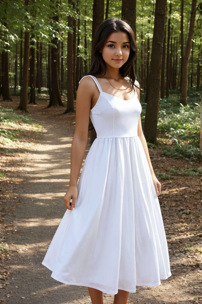 Girl in white dress