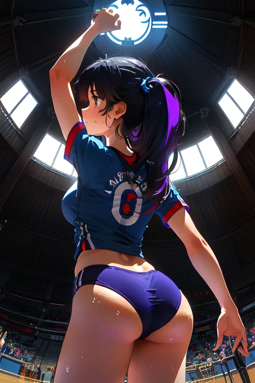Ravena, tee titans, ( shorth hair ), They worship sexy gymnasts, sweaty sopor, 1 girl, sexy, , high qualiy, showing the ass, ultra detaild