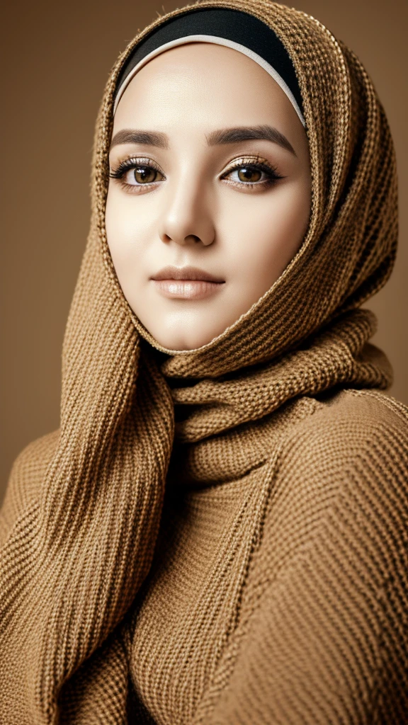 (masterpiece:1.3), (8k, photorealistic, RAW photo, best quality: 1.4), (Hijab girl), beautiful face, (realistic face), black and white hijab wearing, realistic eyes, beautiful detailed eyes, (realistic skin), beautiful skin, (sweater), absurdres, attractive, ultra high res, ultra realistic, highly detailed, golden ratio