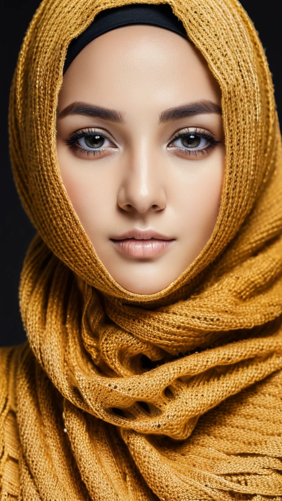 (masterpiece:1.3), (8k, photorealistic, RAW photo, best quality: 1.4), (Hijab girl), beautiful face, (realistic face), black and white hijab wearing, realistic eyes, beautiful detailed eyes, (realistic skin), beautiful skin, (sweater), absurdres, attractive, ultra high res, ultra realistic, highly detailed, golden ratio