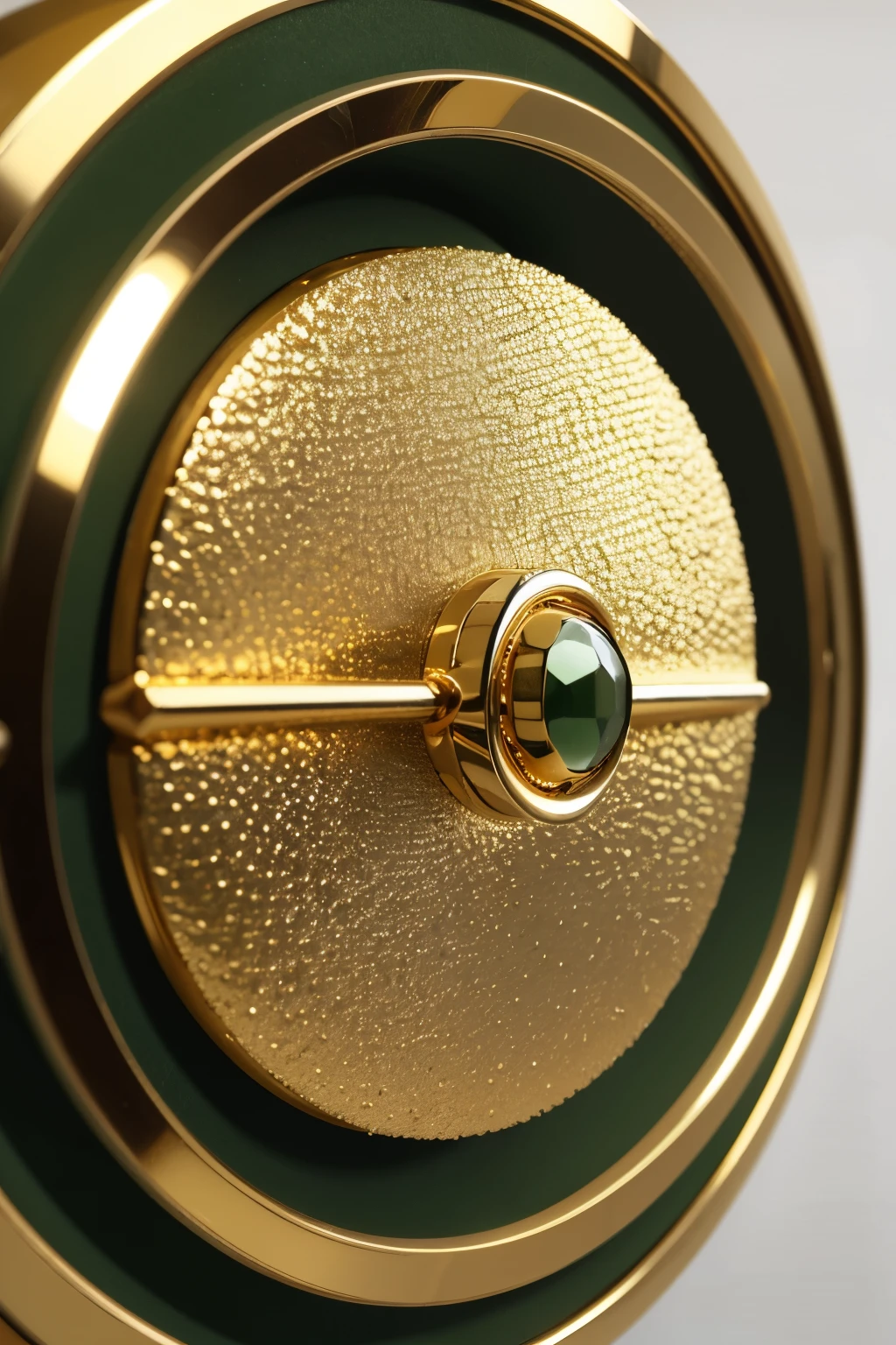 ((best qualityer)), ((work of art)), (detailded), gold and green circle, 3d