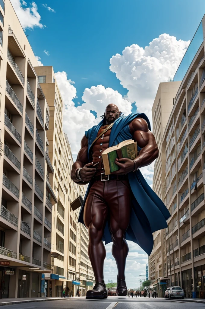 Fiction Anime Big Kind Giant Holding Books
