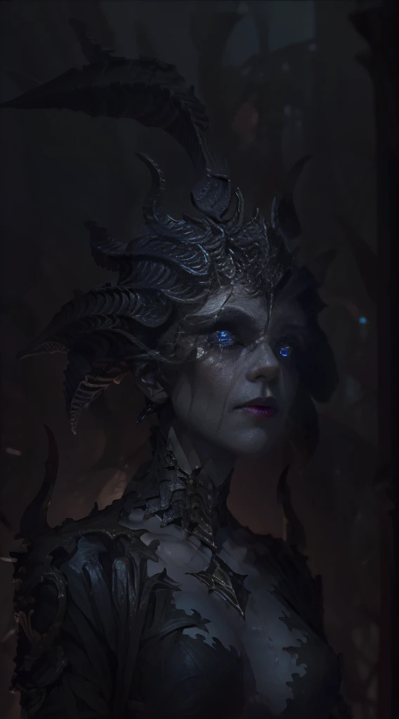 unreal engine:1.4,uhd,The best quality:1.4, fotorRealist:1.4, skin texture:1.4, masterpiece:1.8,(((beautiful woman Aesthetic horror,blue fire, portrait,beautiful detailed eyes,beautiful detailed lips,long eyeslashes,Dark shadows,deep look,macabre beauty,grotesque elegance))),(dynamic pose:1.0),ashamed,(centered,scale to fit dimensions,rule of thirds) surreal landscape,Nightmare visions,Psychological torment,Madness and beauty,Horror sublime,Obsidian Abyss,Forbidden secrets,Cryptic whispers,Hallucinatory dreams,blue background,(The best quality,4K,8K,High Resolutions,masterpiece:1.2),ultra detailed,(realist,fotorRealist,fotorRealist:1.37), looking at the camera