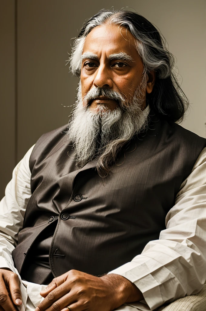Modern image of rabindranath tagore