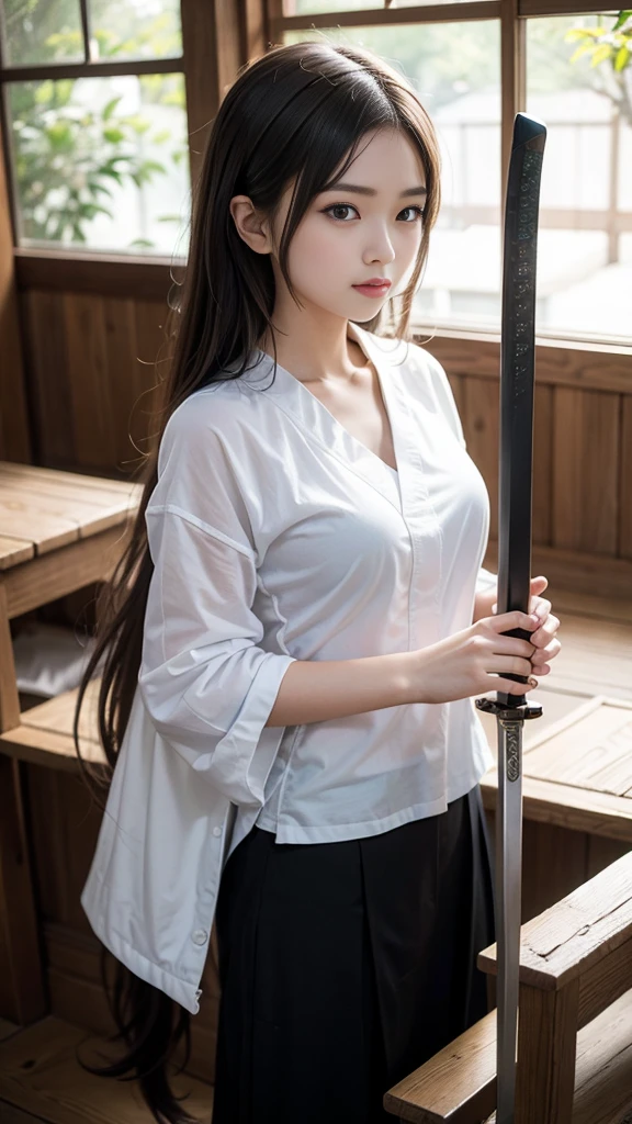 Japanese sword, Drawing the sword, Feitianyushiliu, beautiful girl