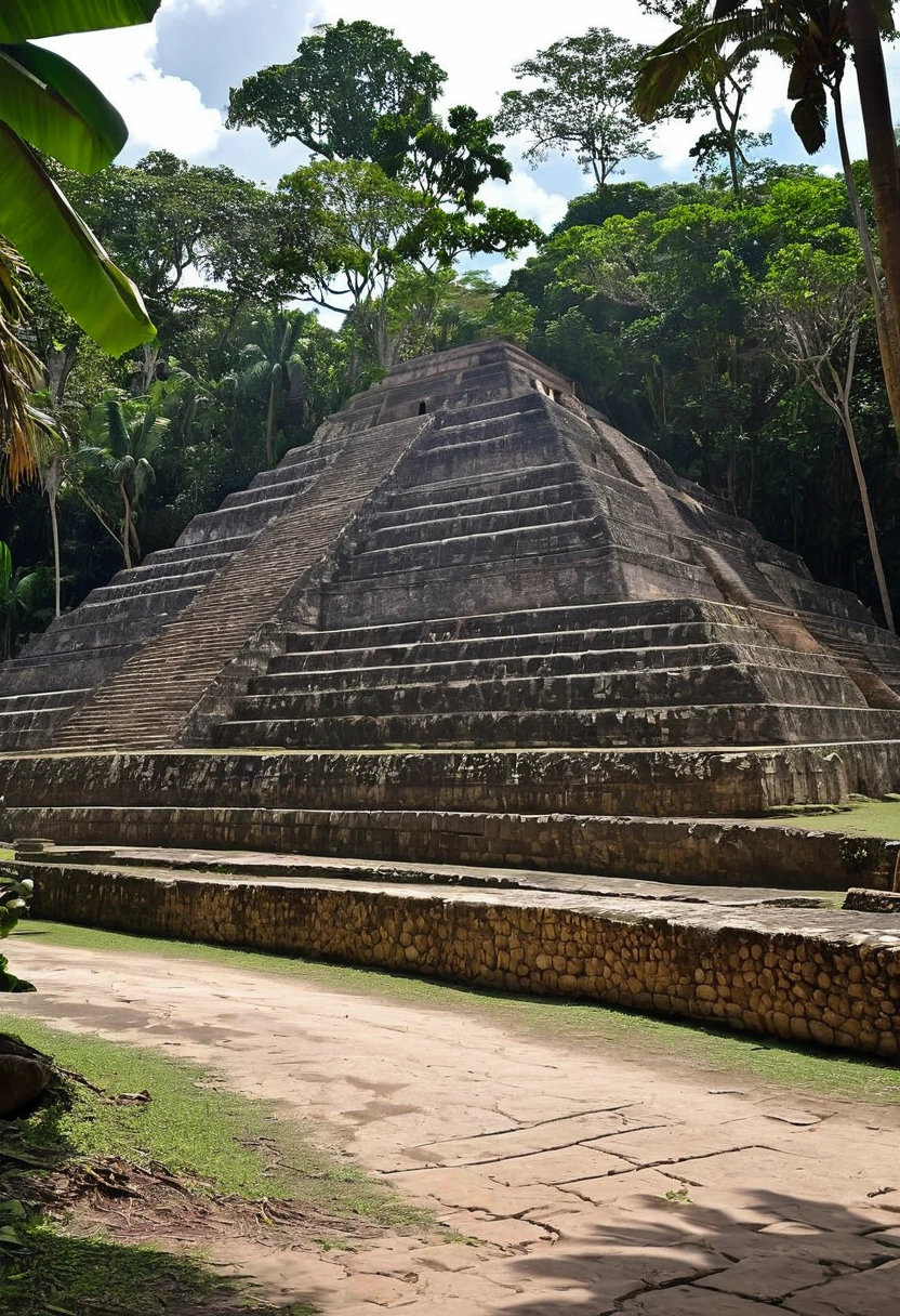 Rabanabá, with Mayan style pyramids