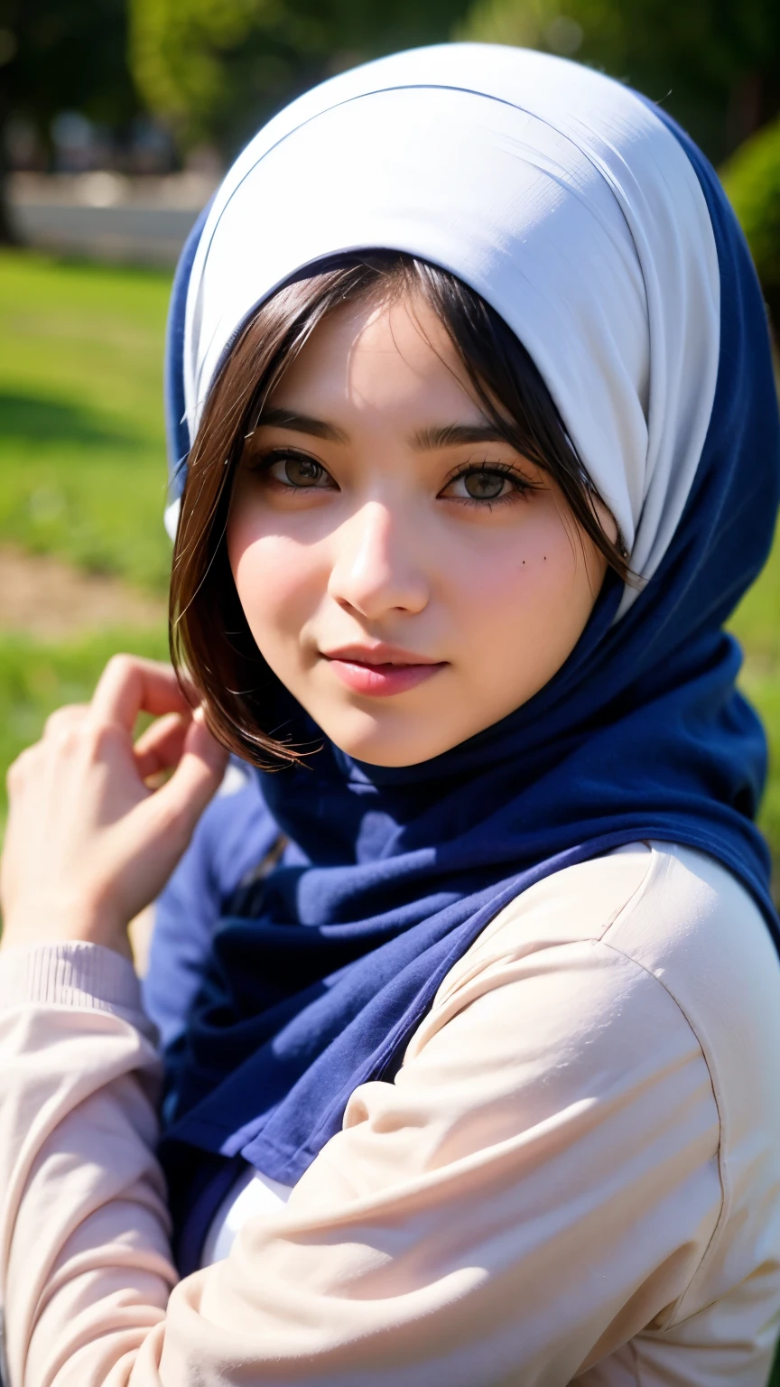 20 year old girl wearing hajib, Islamic woman portrait photography