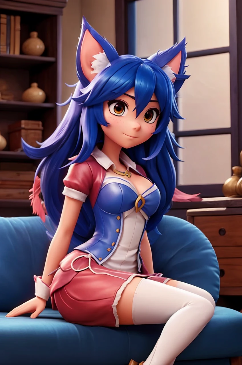 Add yasuo from league of legends sitting next to her