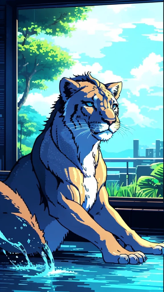 water lion, アニメ, super verbose, 4K