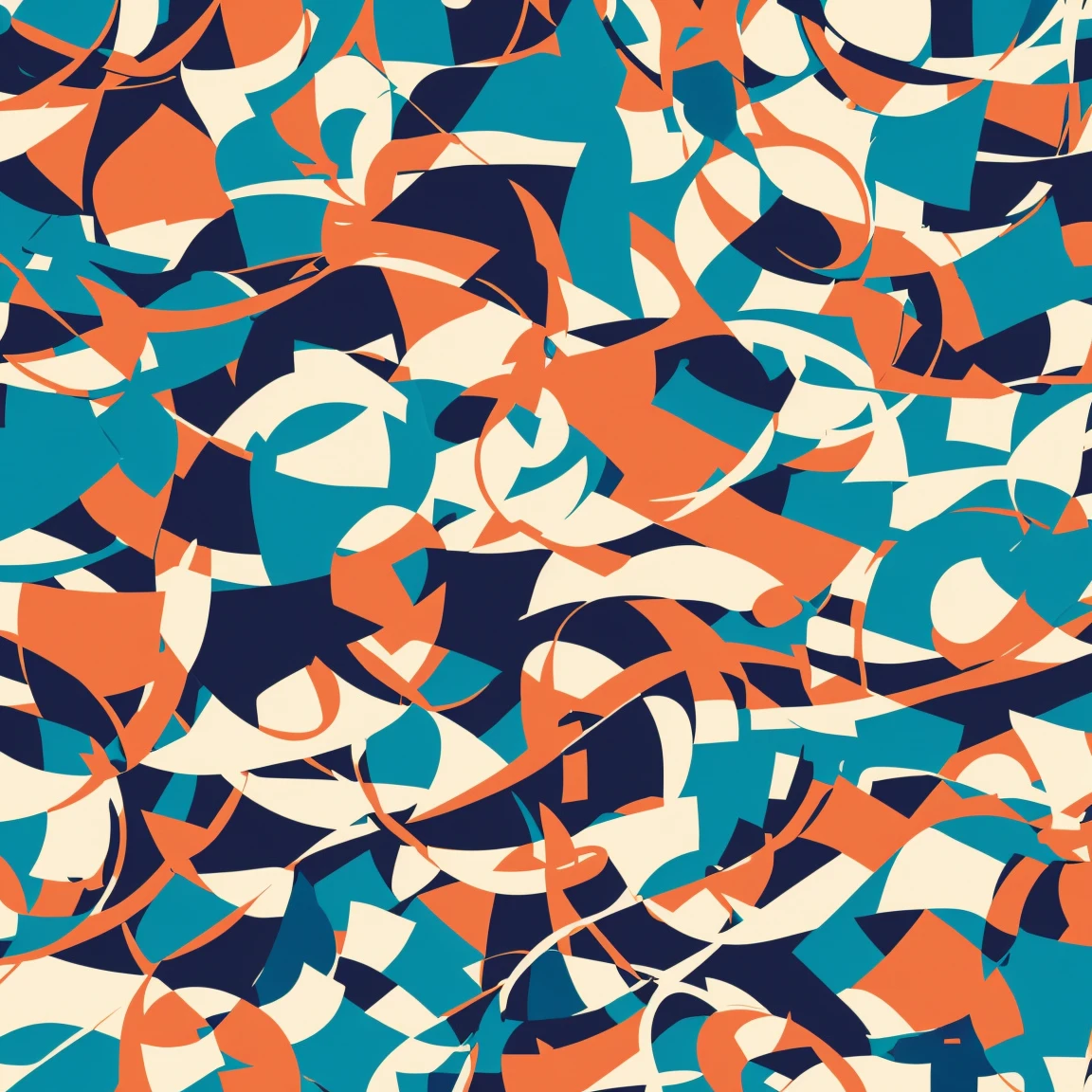 anime abstract flowing patterns, neutral cool colors, poster (posterCubes style:1), repeating pattern 