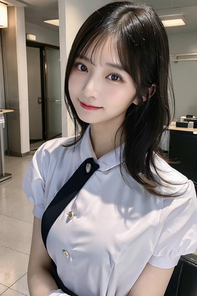 最high quality,Very detailed,finely,High resolution,8K壁紙,Perfect dynamic composition,Young Japanese Woman,Age 25, Black Hair, thin, 4K, 8K, high quality, beauty, smile, Beautiful Eyes, Characterized by simplicity, High resolution,1 person,Japanese Idols,Large Breasts,whole body,Drawn angle of view,nurse,nurse,hospital