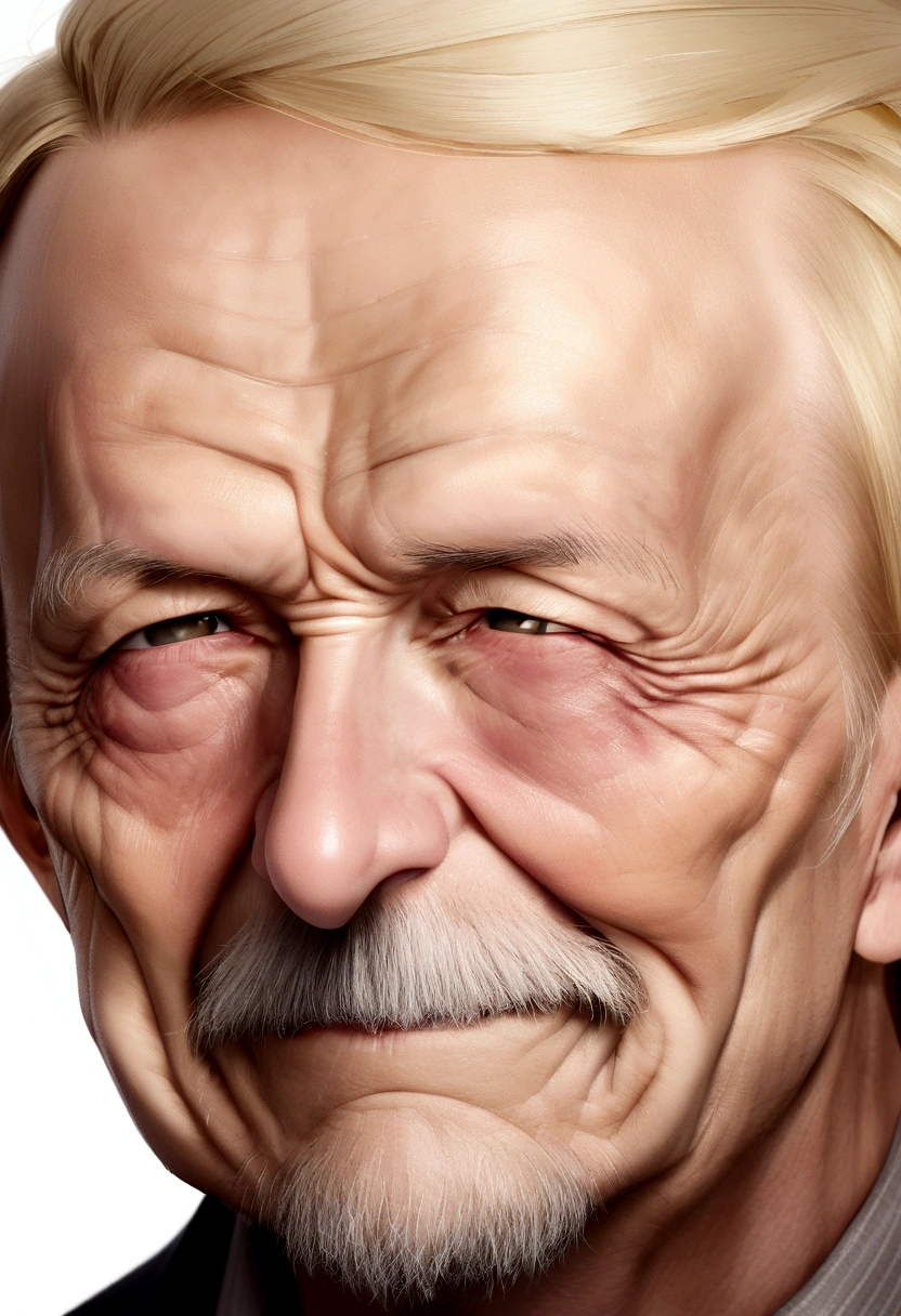 create a memoji of a 60 year old man,blond