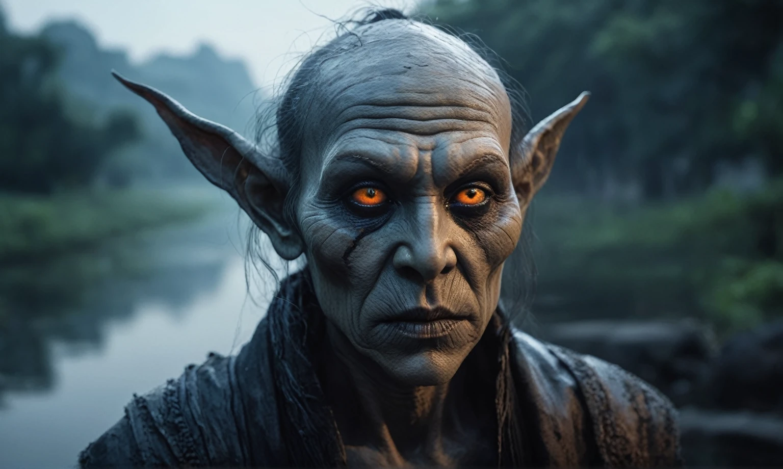 (((creature with a spectral and ghostly appearance)). Her skin is pale, almost translucent. His eyes shine with a bluish glow, he wears dark, torn clothes that float around him, as if permeated by an aura of mourning. Its appearance is complemented by details such symbols of mourning and gothic elements, further emphasizing its dark air. is portrayed as a haunted and tormented entity,{creature},face pretty face,extremely detailed,intricate details,eyes extremely detailed, high detailed eyes,16k resolution, realistic humid skin,extremely intricate details,Epic Realistic,face anatomically correct,Ultra HD,HDR, natural skin textures, hyper realism,realistic skin texture, hyper detailed,extremely Realism,Ultra Detailed,body logically correct,full body length shot,beggar graphite Manganite sparas, wants eat,survival in criminal city of future,Cinematic,soft colors, Technicolor,natural skin textures, hyper realism, hyper detailed,Extremely detailed,High contrast,Masterpiece,Realistic,Ultra Detailed, intricate details,realistic humid leather,extremly intricate,Epic Realistic, cinematic style,irina yermolova,high contrast,hdr,extremely detailed, [deep night landscape],masterpiece,intricate details,faded,eyes extremely detailed, high detailed eyes,16k resolution,RAW,retina, Nikon Z9,China,Songbird,orc,Li River in Guangxi Zhuang of China,tkt style, Pisces, pointed ears，perfect, ginger，transition between two art styles, Ink painting to photorealism, Double contact, X-ray, Creative, vivid light, masterpiece, fantasy, Abstract, Surrealism, super detailed, high resolution, stop:35,(((creature with a spectral and ghostly appearance)). Her skin is pale, almost translucent. His eyes shine with a bluish glow, he wears dark, torn clothes that float around him, as if permeated by an aura of mourning. Its appearance is complemented by details such symbols of morning and gothic elements, further emphasizing its dark air. is portrayed as a haunted and tormented entity,pixar movie still,

