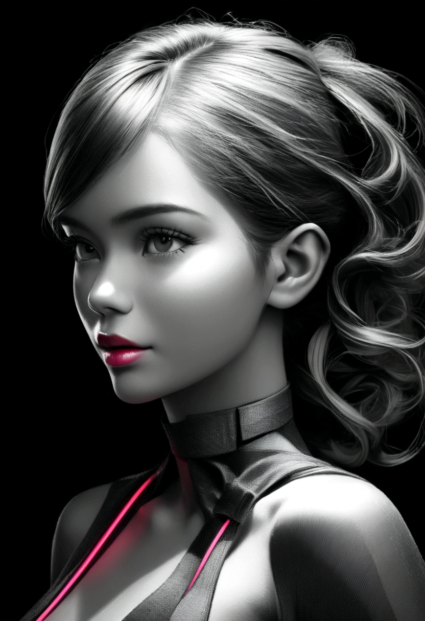 Data visualization art portrait, Wrapping a beauty's invisible body In selective color, digital energy Mathematical show set apart, photorealistic, fashion photography, beauty, high quality